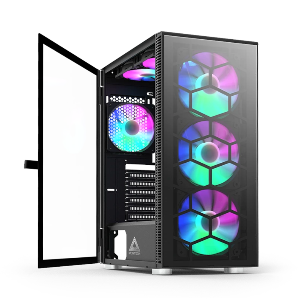 MONTECH X3 GLASS Black